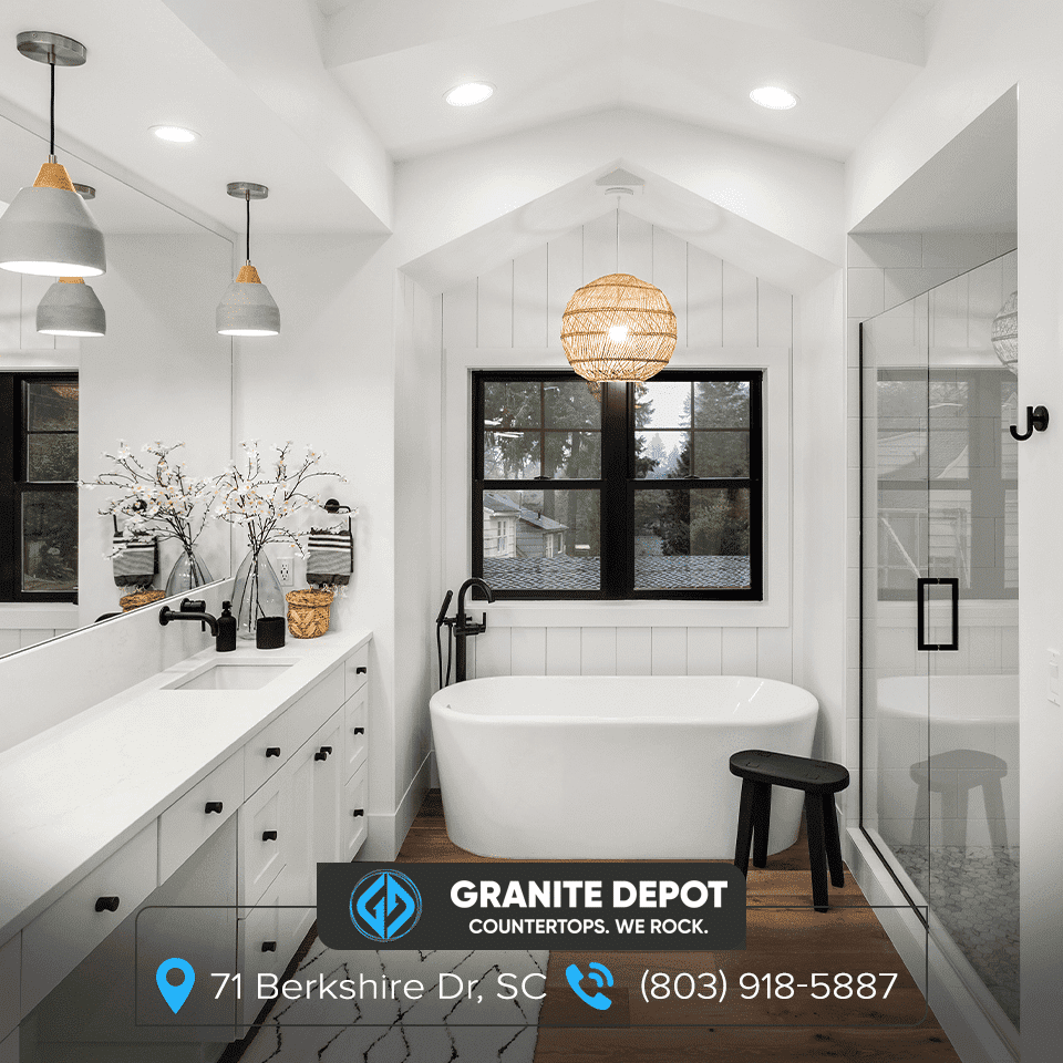 Transform Your Bathroom into a Luxurious Retreat with Granite Countertops in Columbia!