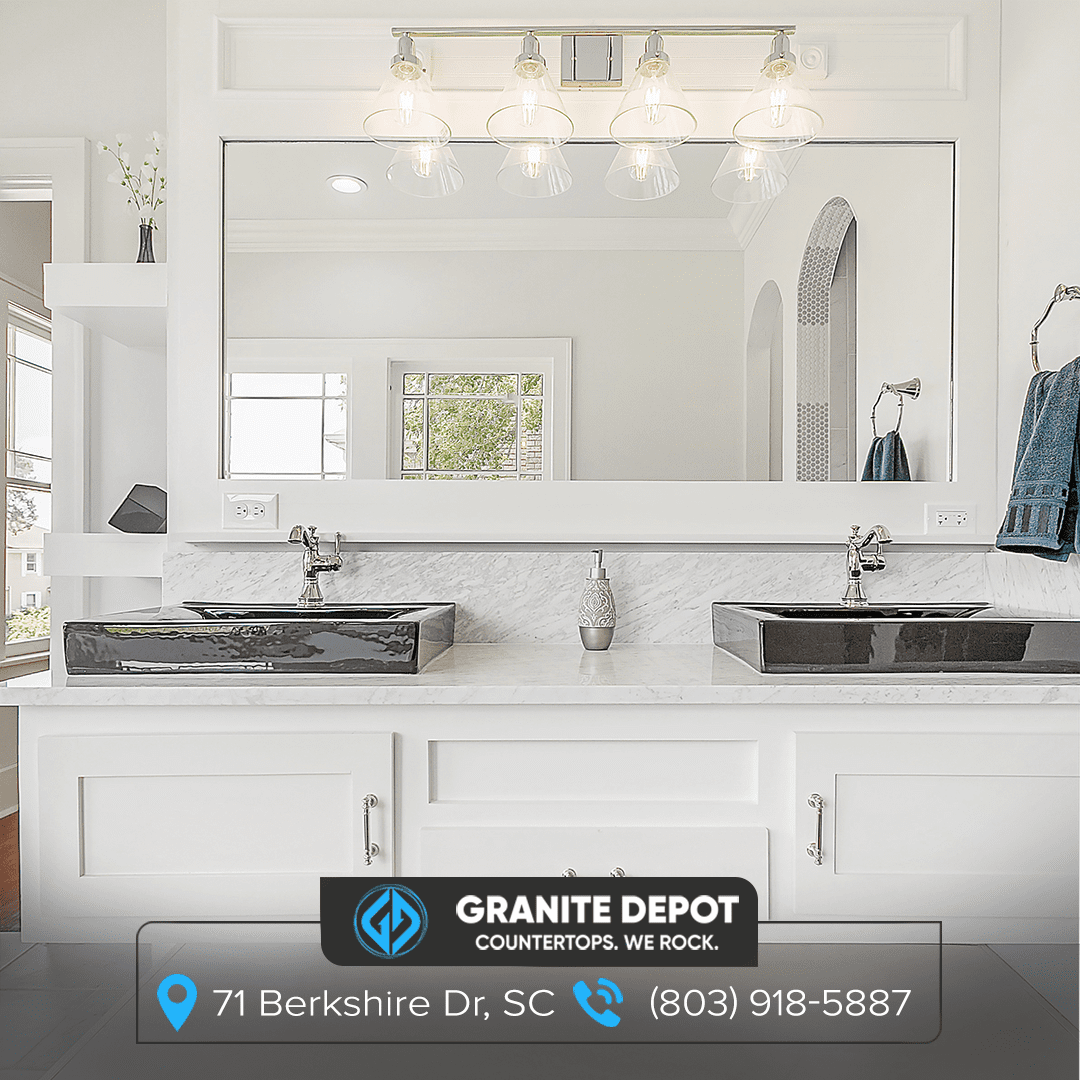 Transform Your Bathroom with Stone Elegance from Granite Depot