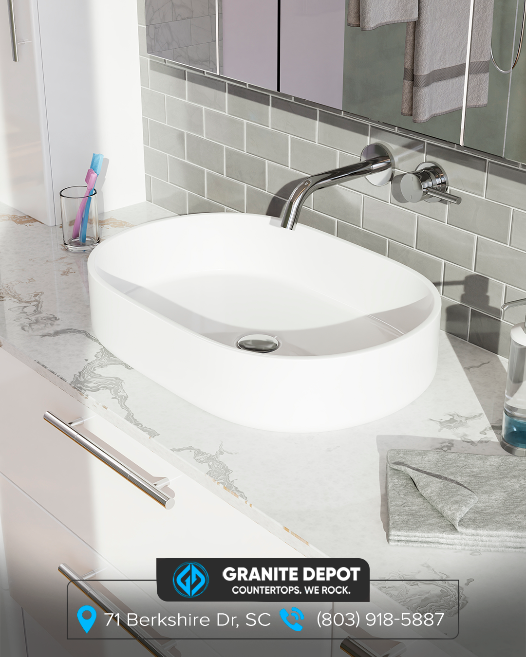 What to Consider Before Installing a Stone Bathroom Vanity: Expert Tips from Granite Depot of Columbia