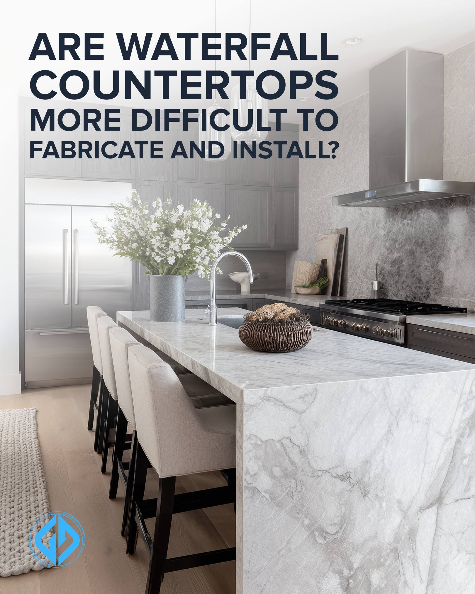 Are Waterfall Countertops More Difficult to Fabricate and Install? The Honest Answer